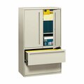 Hon 795LSQ 700 Series Light Gray File Storage Cabinet with Two Lateral Filing Drawers 328HON795LSQ